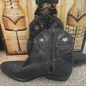 Zigi Soho Black Jean Western Boots